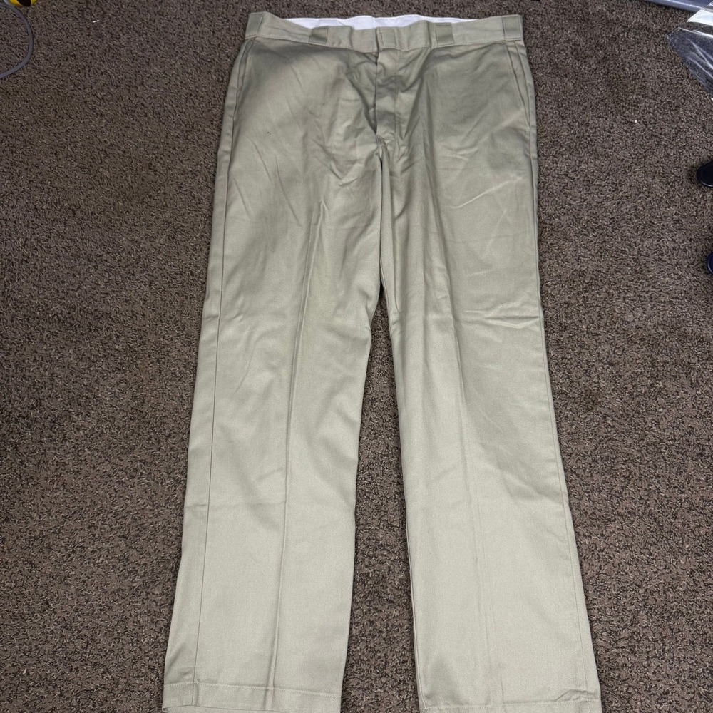 Dickies Men's Khaki Work Pants Chinos 38x32 Regular Fit